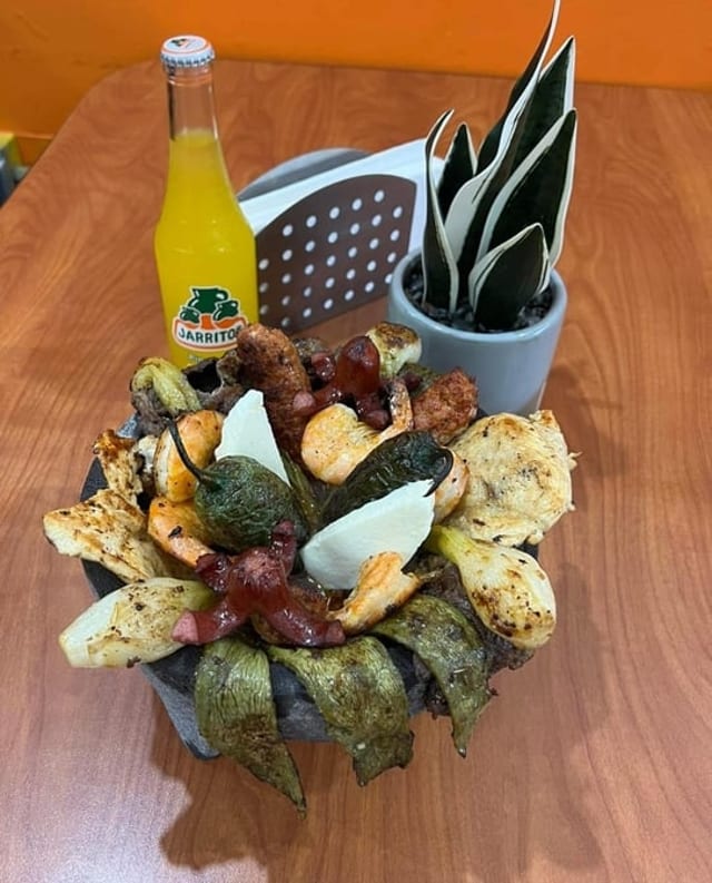 Steak & Chicken Molcajete.