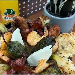 Steak, Chicken & Shrimp Molcajete